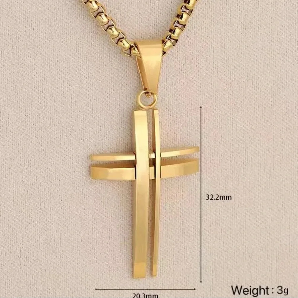 Cross Pendant gold filled - Picture 2 of 2